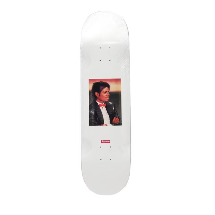 Supreme Michael Jackson Skateboard Deck White