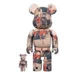 Bearbrick x Tokyo National Museum Hiroshige Utagawa (Fifty-three Stations of the Tokaido) Nihonbashi 100% & 400% Set