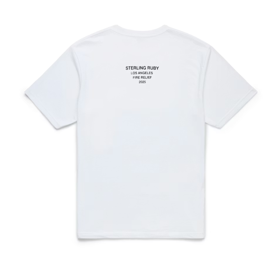 Supreme Los Angeles Fire Relief Box Logo Tee White