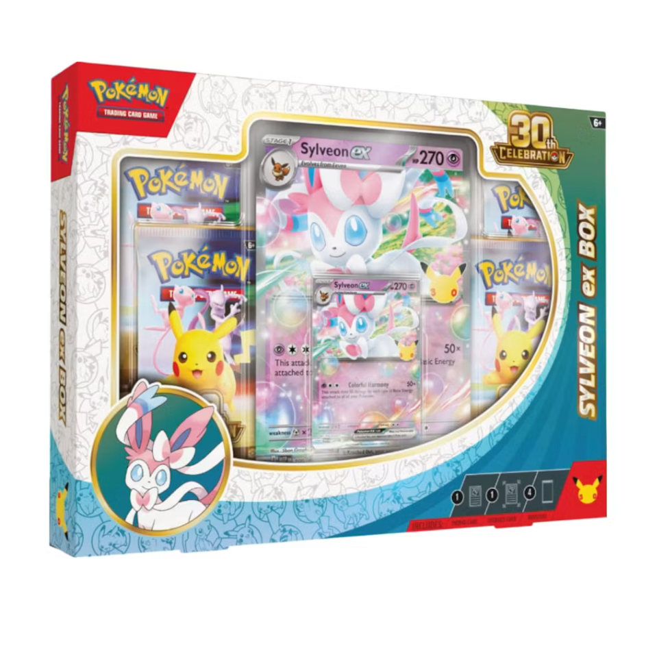 2026 Pokémon Mega Evolution 30th Celebration Sylveon ex Box