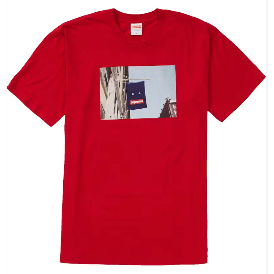Supreme Banner Tee Red FW19