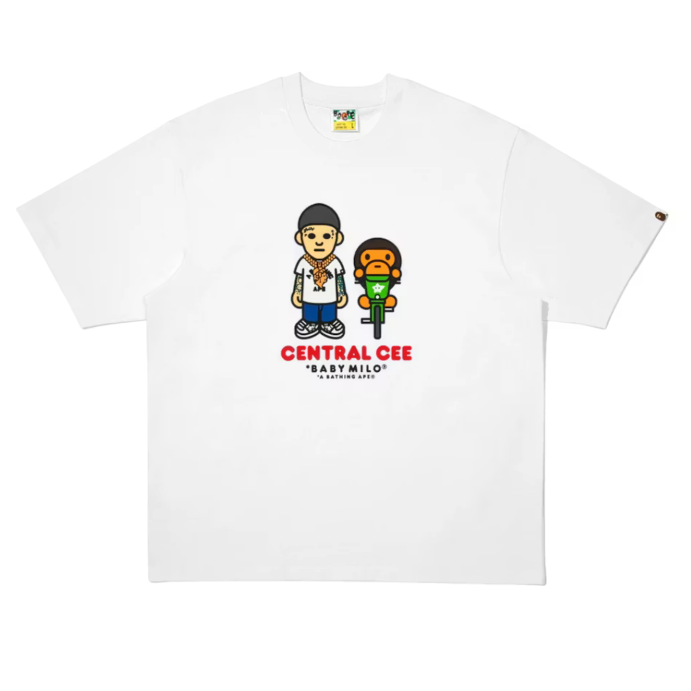 BAPE x Spotify x Central Cee Bax Milo Relaxed Fit Tee White