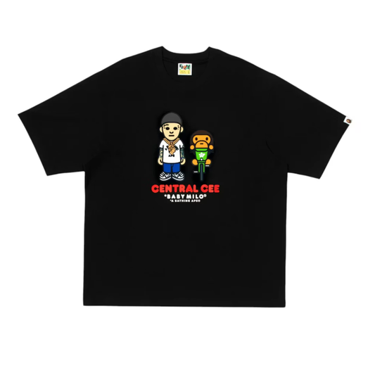 BAPE x Spotify x Central Cee College Relaxed Fit Tee Black
