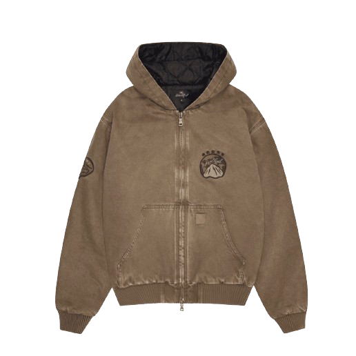 Broken Planet Market Denim Workwear Jacket Washed Brown by Broken Planet Market from £195.00