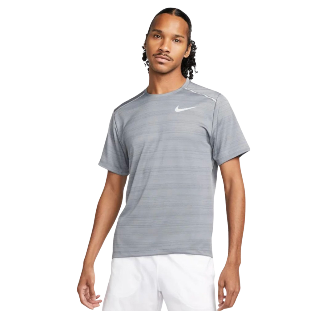 Nike Dri-Fit Miler 1.0 T-Shirt Grey by Nike in Uncategorized. Available at KershKicks for £34.00. A must-have for fans of Nike looking to elevate their style with this Activewear.