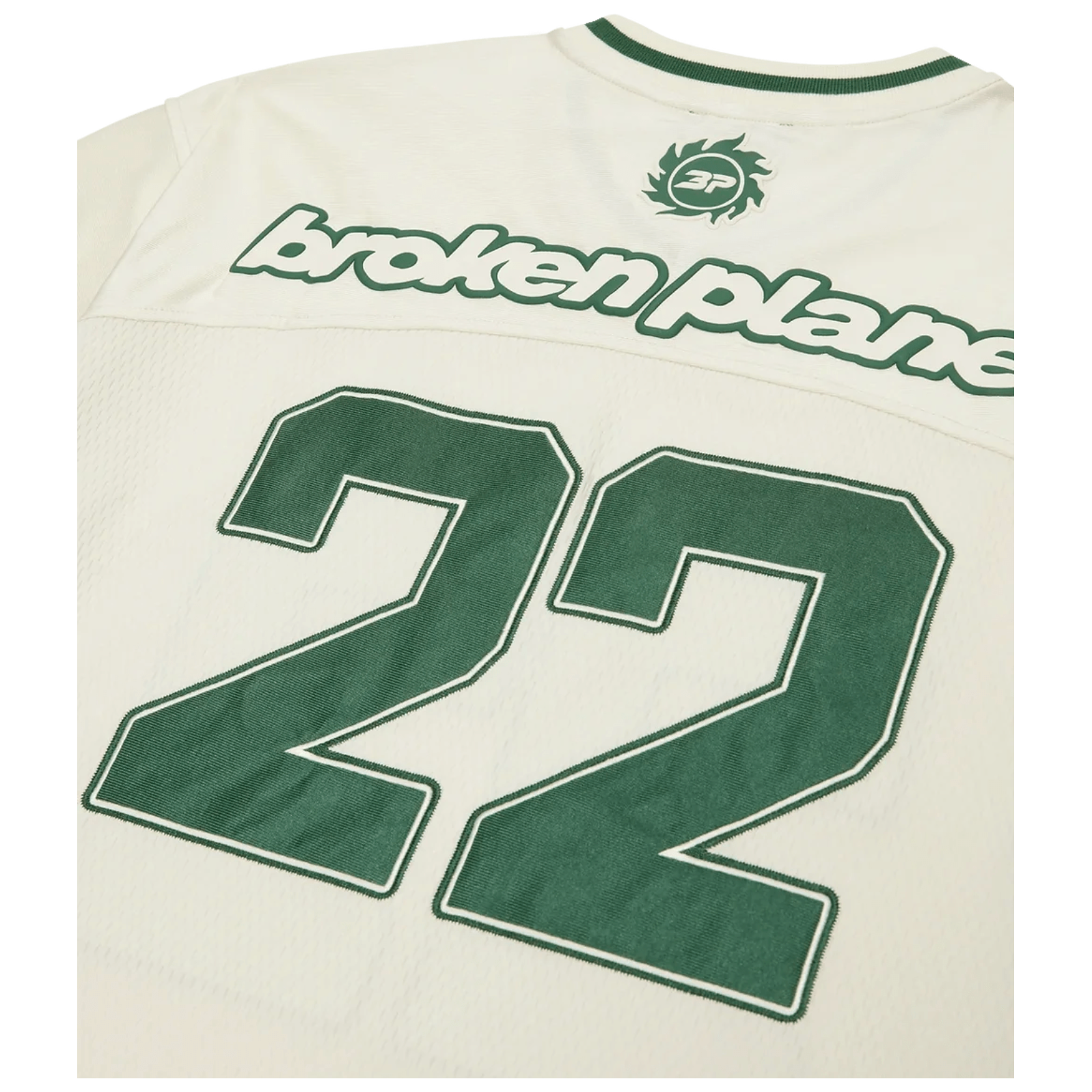 Broken Planet Market Football Jersey Green/ Cream by Broken Planet Market in Clothing. Available at KershKicks for £145.00. A must-have for fans of Broken Planet Market looking to elevate their style with this T-Shirt.