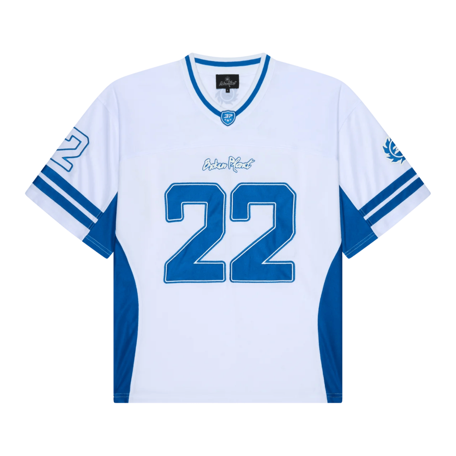 Broken planet football tee ゲームシャツ Broken Planet Football Jersey Tee Light Blue (SS24) – STEALPLUG KL