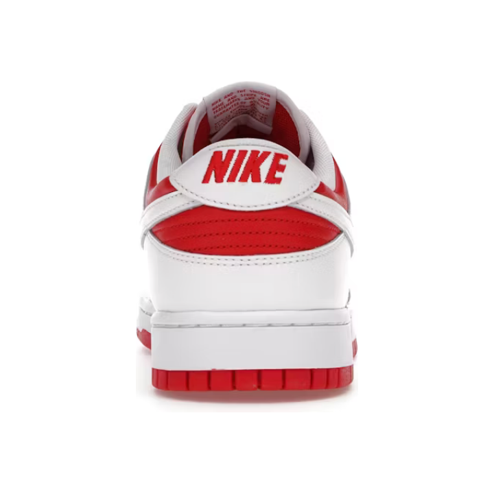 Nike Dunk Low Championship Red (2021) by Nike in Shoes. Available at KershKicks for £135.00. A must-have for fans of Nike looking to elevate their style with this Shoes.