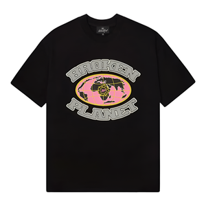 Broken Planet Market Grid T-Shirt Midnight Black | Broken Planet