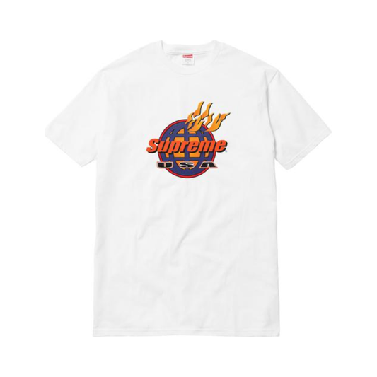 Supreme Fire Tee White