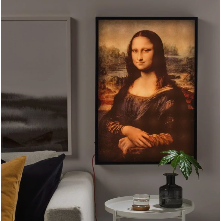 Virgil Abloh x IKEA MARKERAD "MONA LISA" Backlit Artwork Multicolor