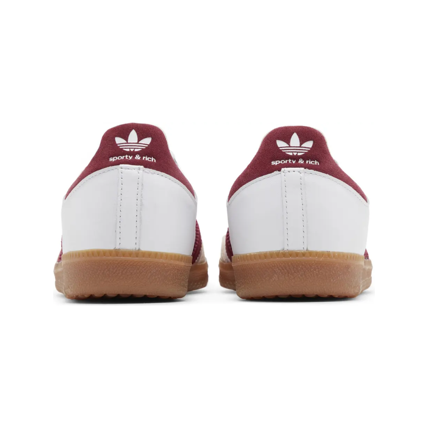 Adidas Samba x Sporty & Rich White Collegiate Burgundy