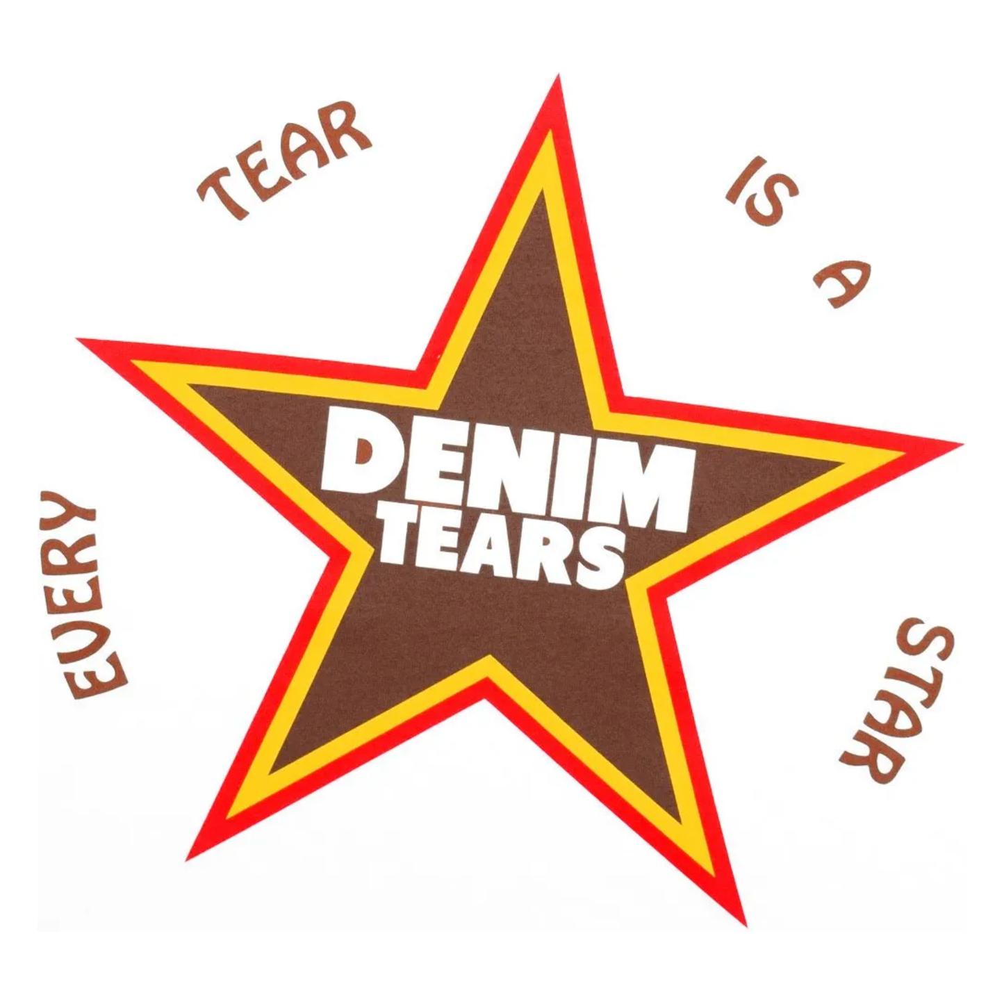 Denim Tears Every Tear Is a Star Tee White