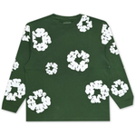 Denim Tears Long Sleeve Cotton Wreath T-shirt Green