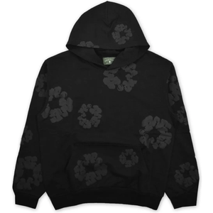 Denim Tears Cotton Wreath Hoodie Black Monochrome | Denim Tears