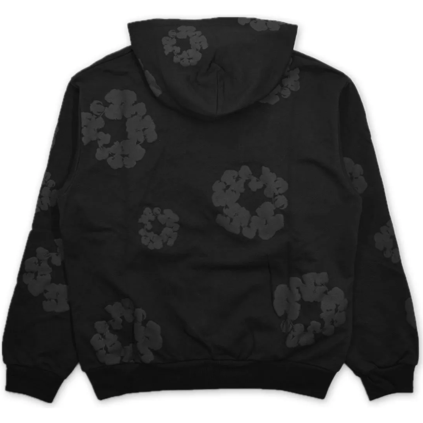 Denim Tears Cotton Wreath Hoodie Black Monochrome
