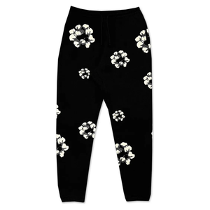 Denim Tears x CPFM Cactus Tears Wreath Sweatpants Black | Denim