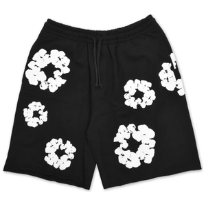 Denim Tears The Cotton Wreath Shorts Black | Denim Tears | KershKicks