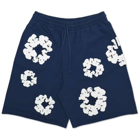 Denim Tears The Cotton Wreath Shorts Navy