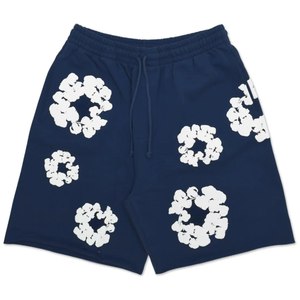 Denim Tears The Cotton Wreath Shorts Navy | Denim Tears | KershKicks