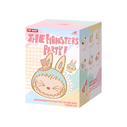 Pop Mart Labubu The Monster Party Series Reversible Plush Doll Blind Box