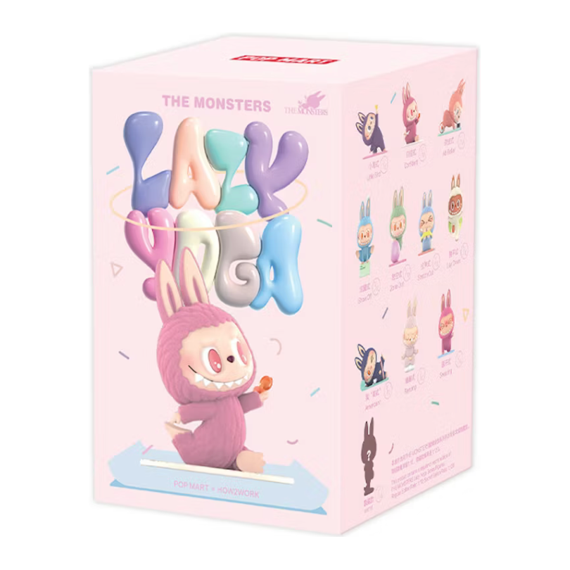 Pop Mart Labubu The Monsters Lazy Yoga Series Figures Single Blind Box
