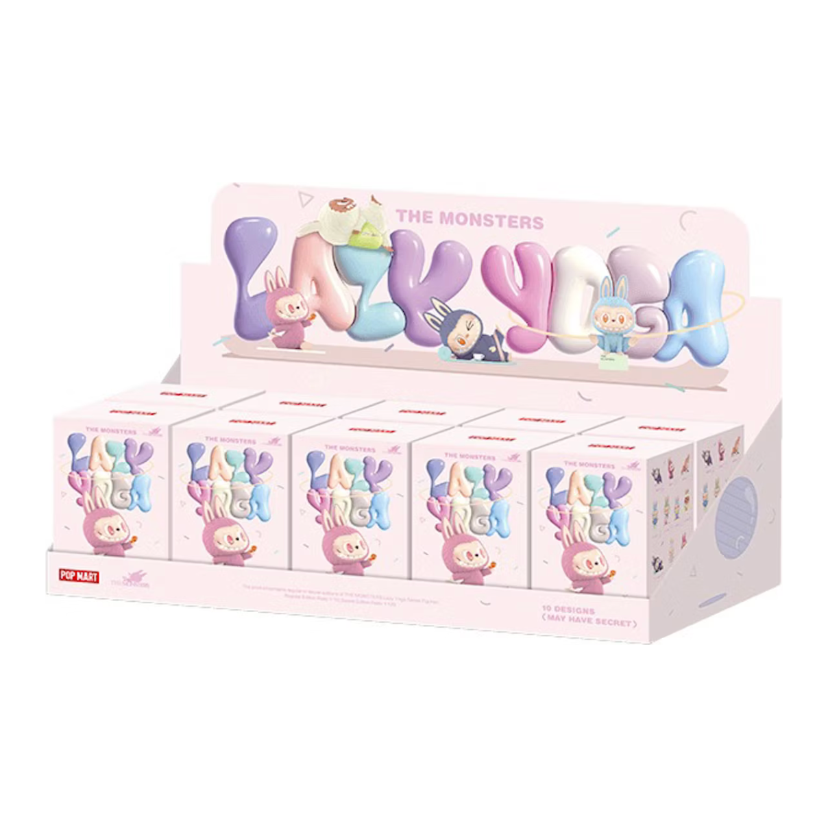 Pop Mart Labubu The Monsters Lazy Yoga Series Figures Single Blind Box