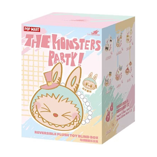 Pop Mart Labubu The Monster Party Series Reversible Plush Doll Blind Box