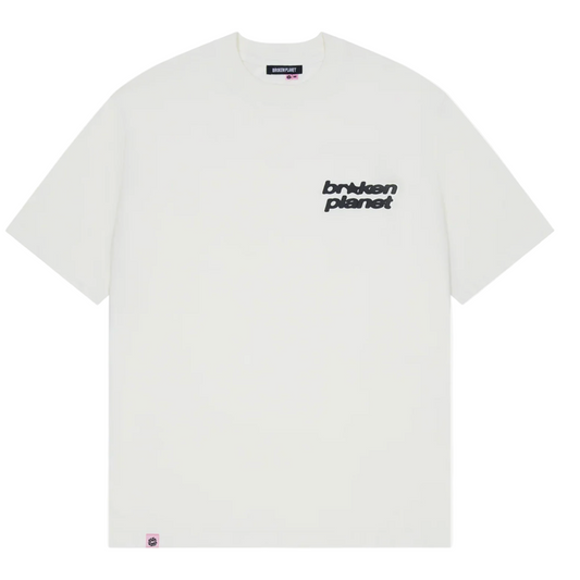 Broken Planet Star Girl Tee Vanilla White