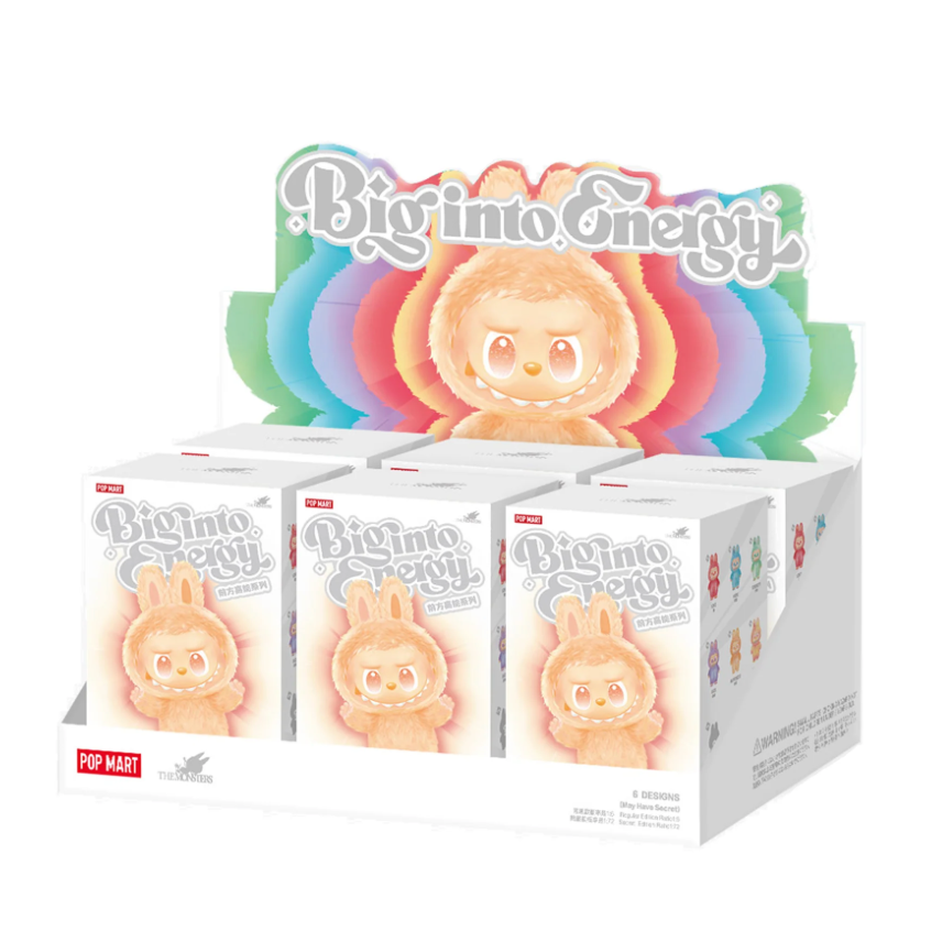 Pop Mart Labubu The Monsters Big into Energy Series Vinyl Plush Pendant Single Blind Box