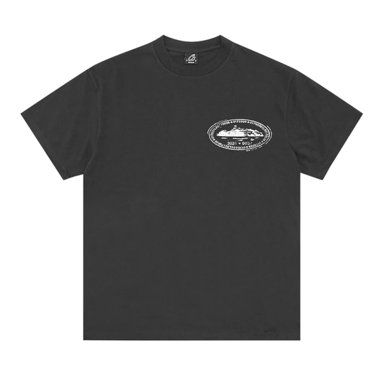 Corteiz Island Stamp Tee Black