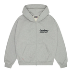 Broken Planet Star Logo Zip Up Hoodie Heather Gray