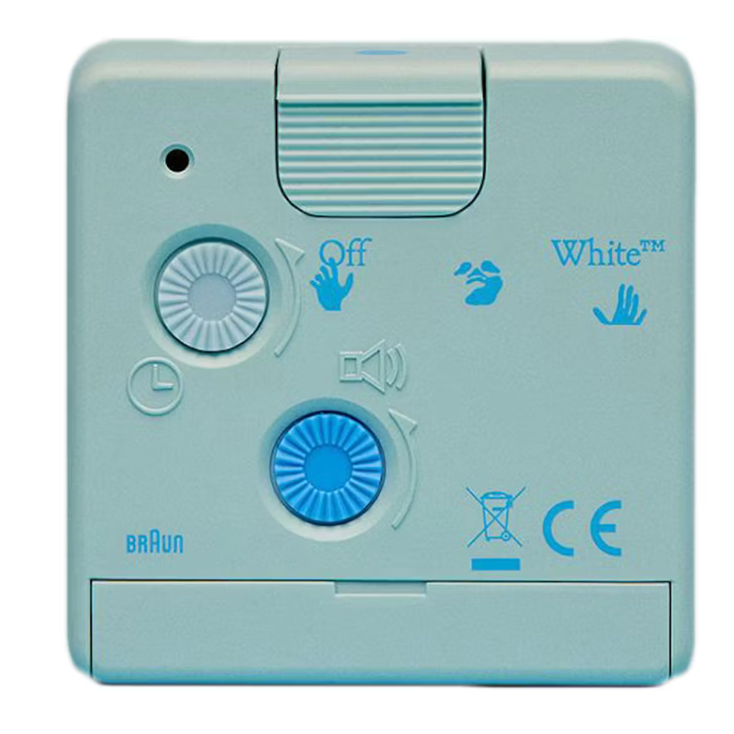 Virgil Abloh Braun Off-White Alarm Clock  Pale Blue