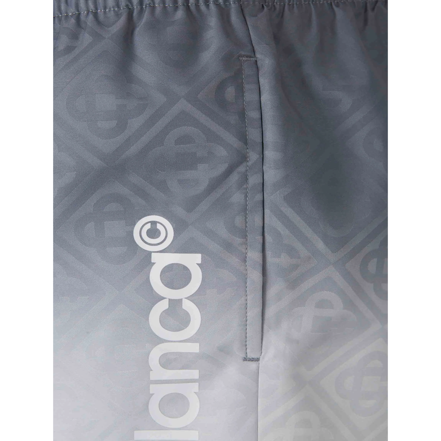 CASABLANCA JACQUARD GRADIENT SWIM SHORTS GREY GRADIENT