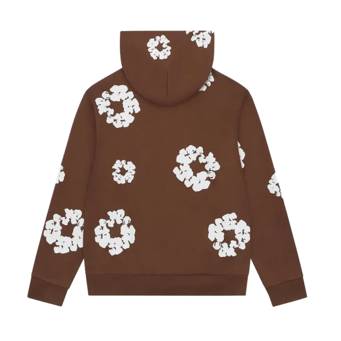 DENIM TEARS COTTON WREATH ZIP HOODIE BROWN