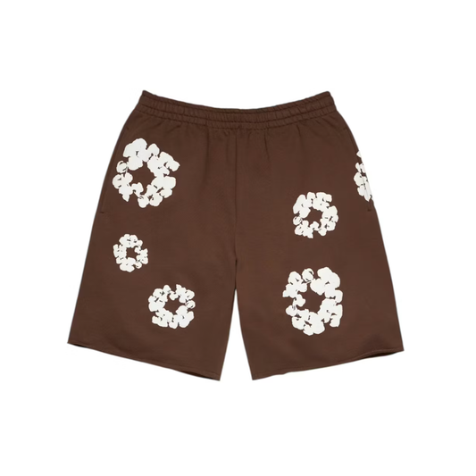 Denim Tears Cotton Wreath Sweatshorts Dark Brown