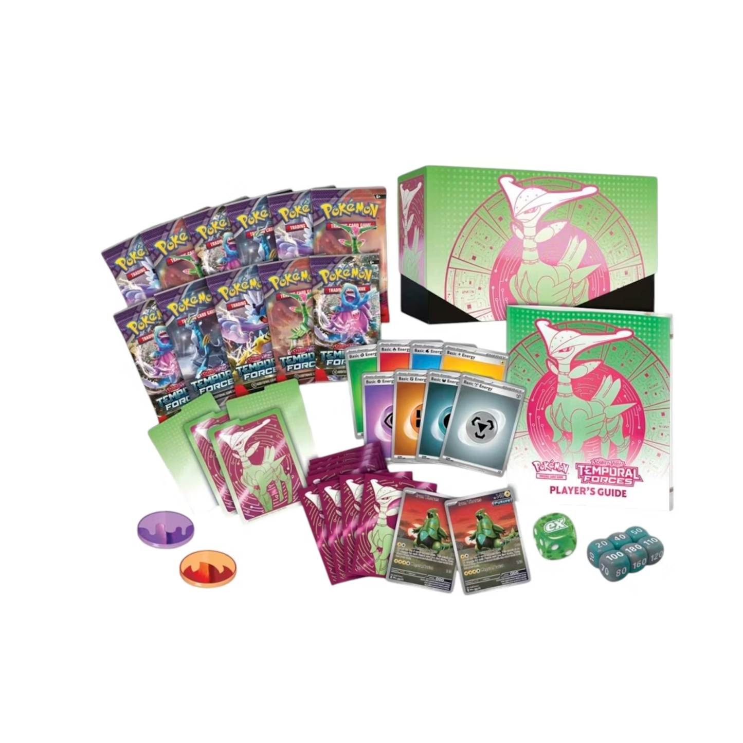 2024 Pokémon Scarlet & Violet Temporal Forces (Iron Leaves)Pokemon Center Elite Trainer Box