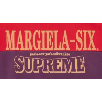 Supreme MM6 Maison Margiela Eagle Zip Up Hooded Sweatshirt Red