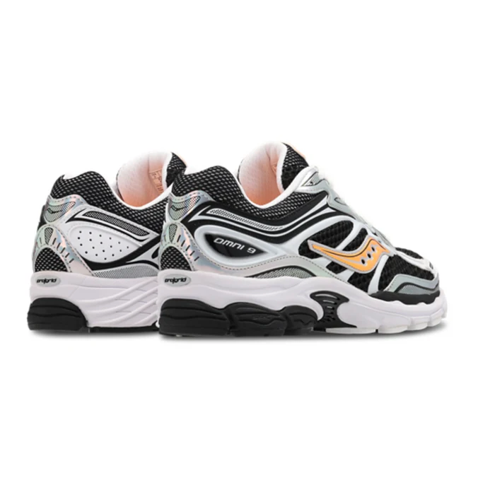 Saucony ProGrid Omni 9 Speed Shades White Black Orange