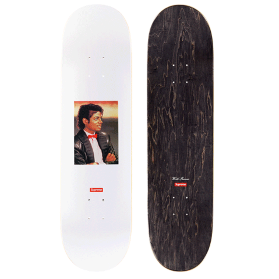 Supreme Michael Jackson Skateboard Deck White
