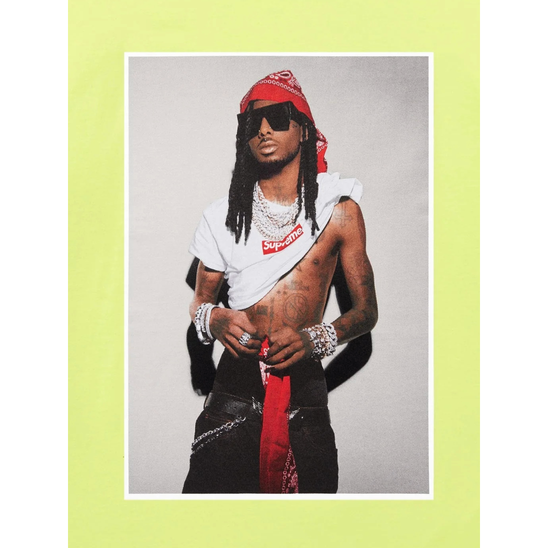 Supreme Playboi Carti Tee Pale Green