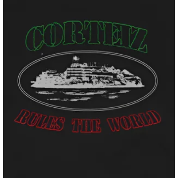 Corteiz OG Alcatraz Italia Tee Black