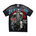 Warren Lotas Skull Knight T-Shirt - Sunfaded Black
