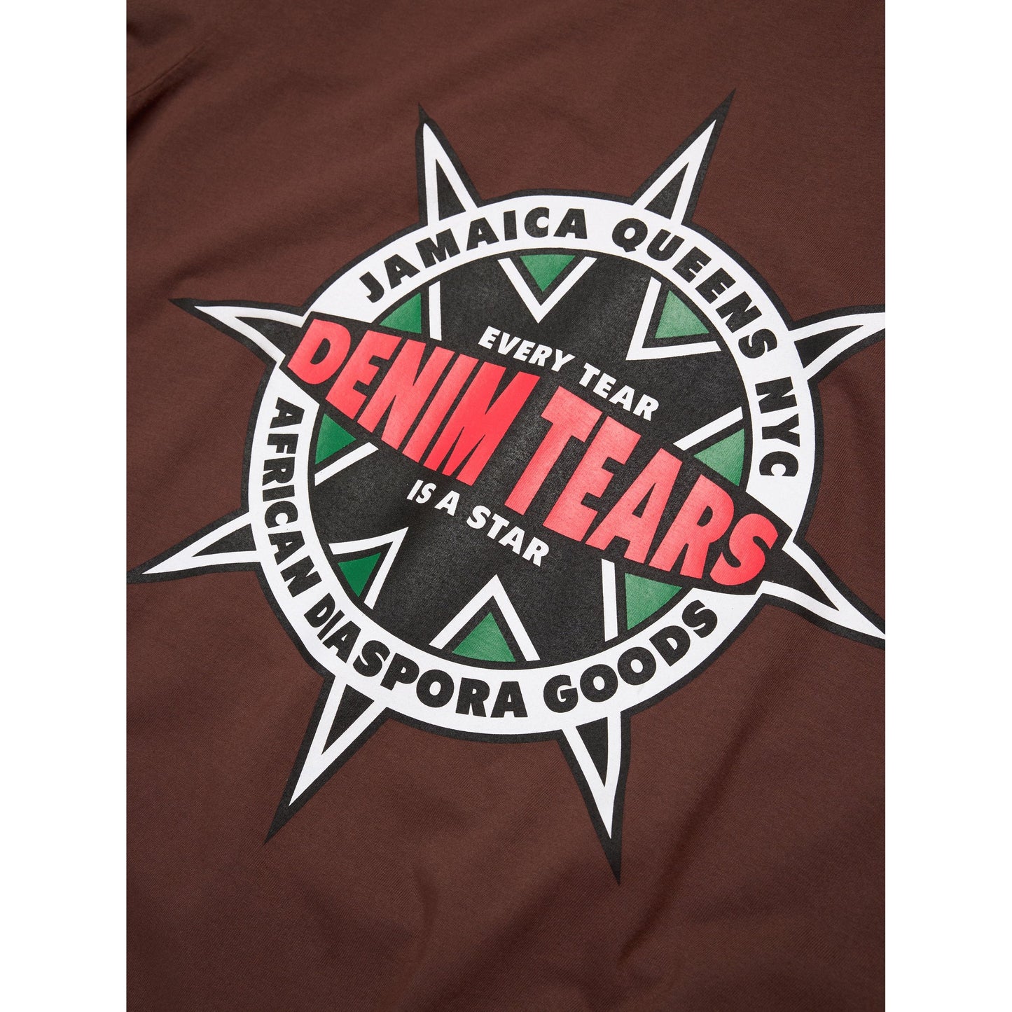 Denim Tears Libertas Star Tee Brown