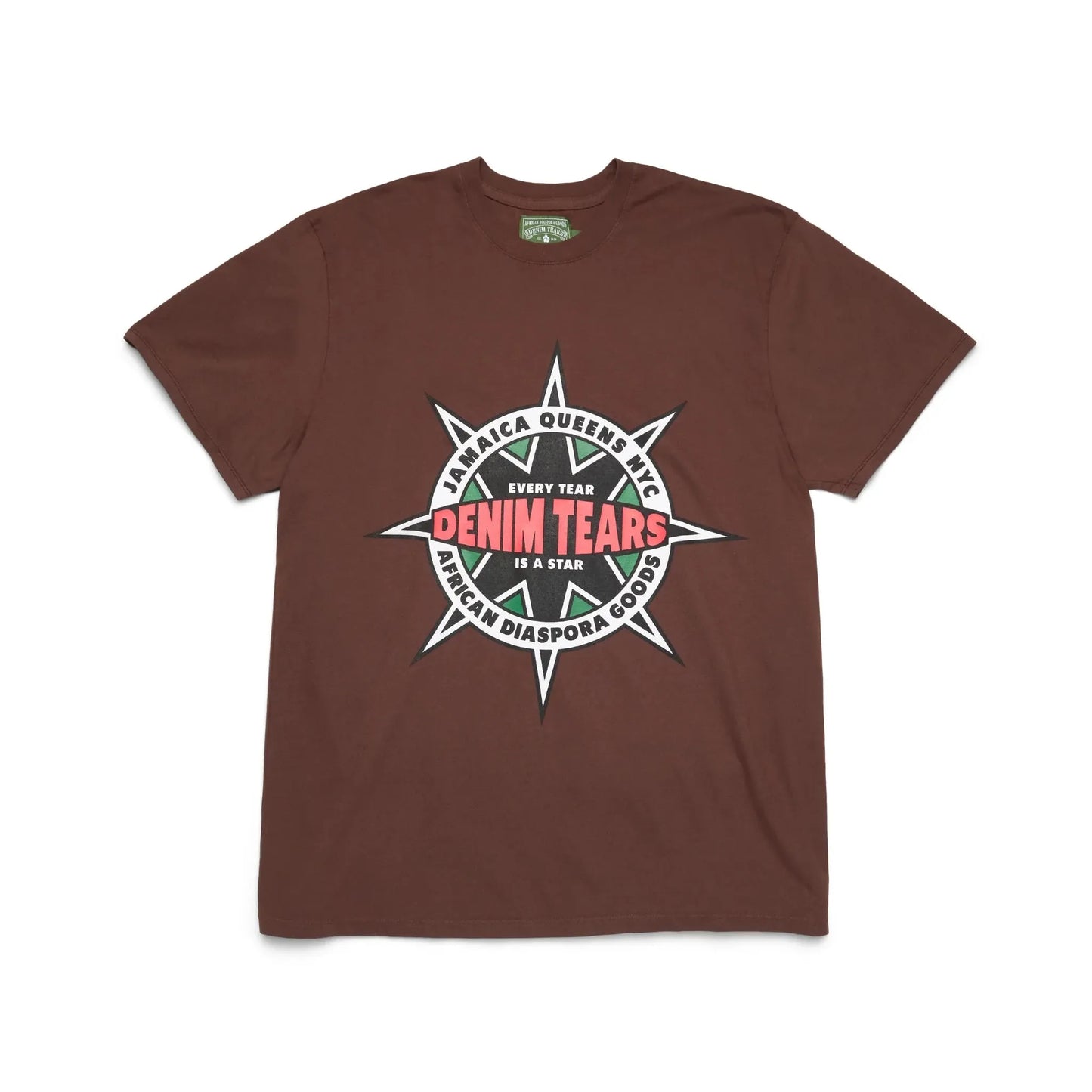 Denim Tears Libertas Star Tee Brown