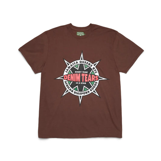 Denim Tears Libertas Star Tee Brown