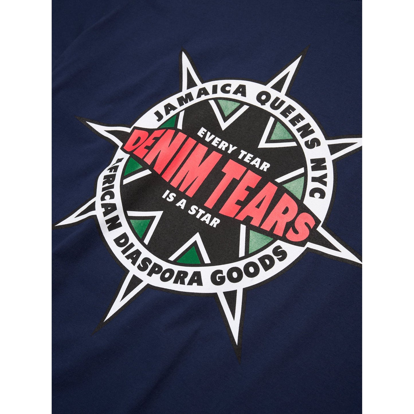 Denim Tears Libertas Star Tee Navy