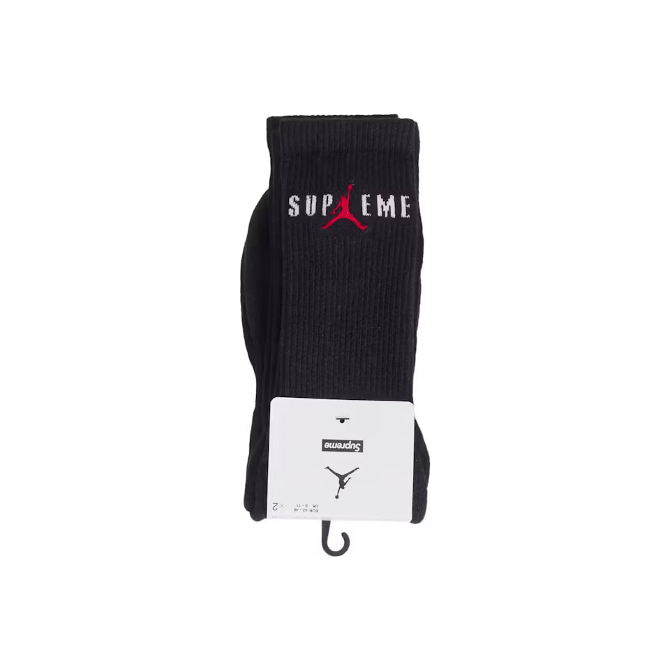 Supreme Jordan Crew Socks Black