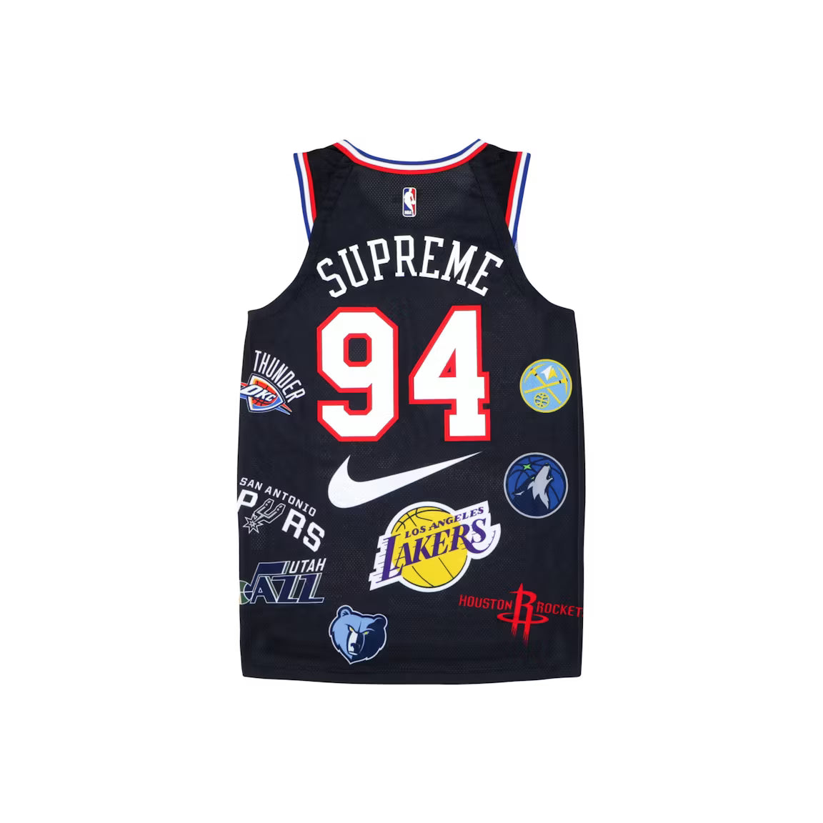 Supreme Nike/NBA Teams Authentic Jersey Black