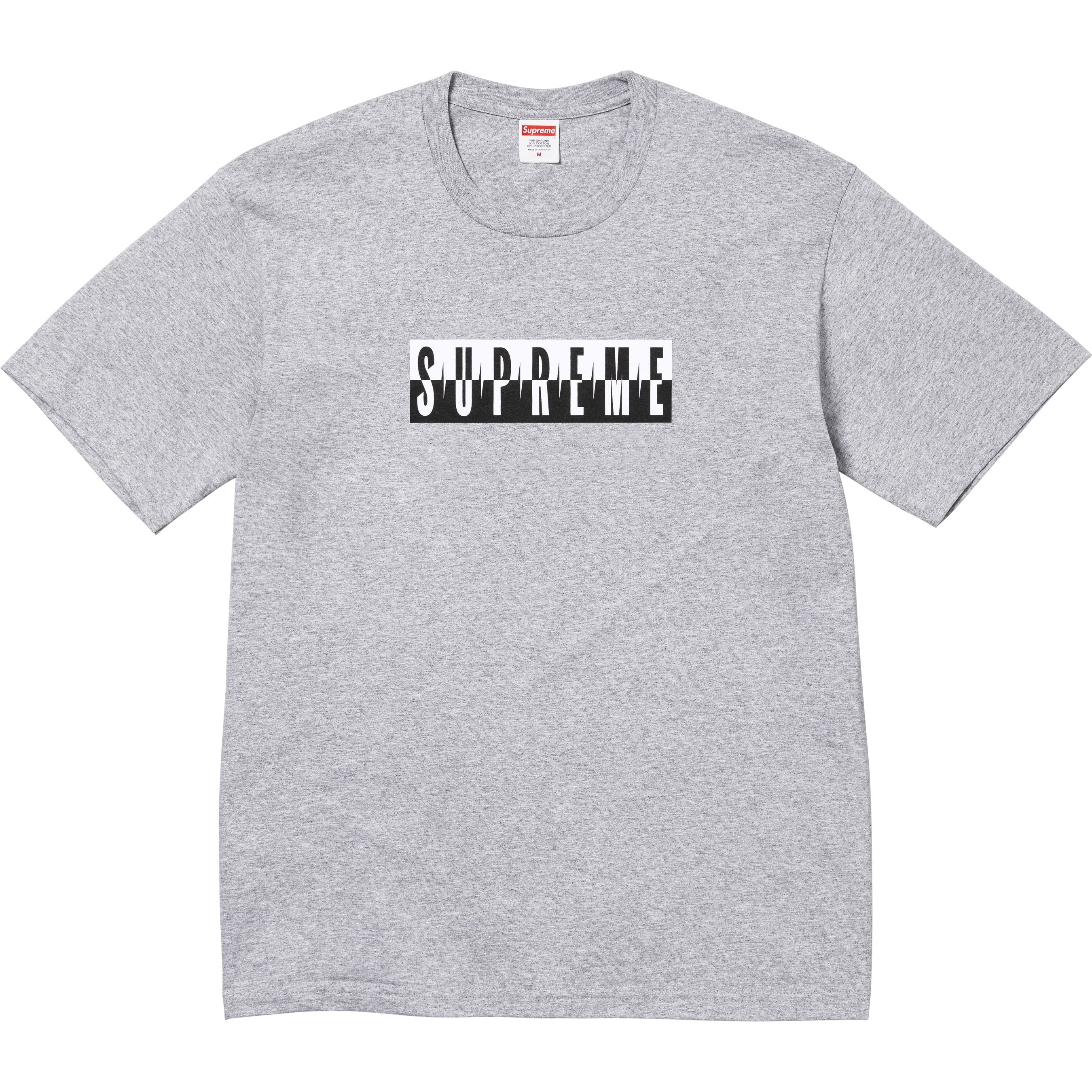 トップス supreme split tee 25FW Supreme Split Tee (FW25) – Heather Grey | Supreme | KershKicks